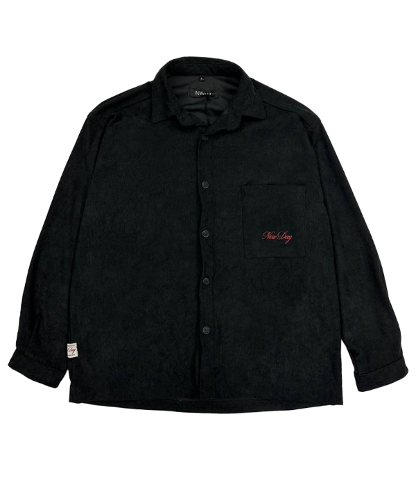 Producto - Sobrecamisa corderoy signature black
