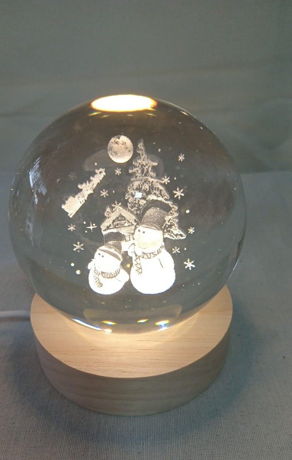 Producto - LAMPARA ESFERA LED - Muñeco de nieve