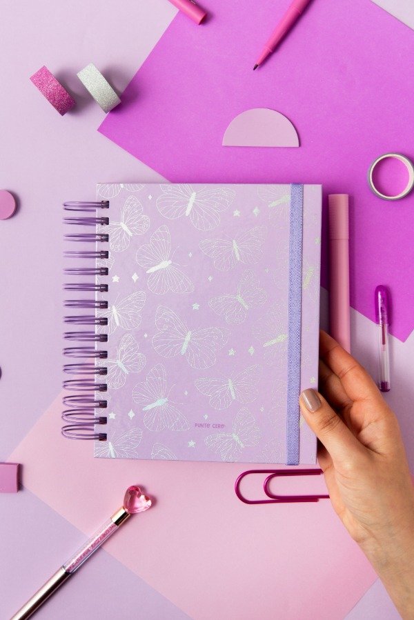 Producto - Agenda SWEET -Hoja por día- MARIPOSA
