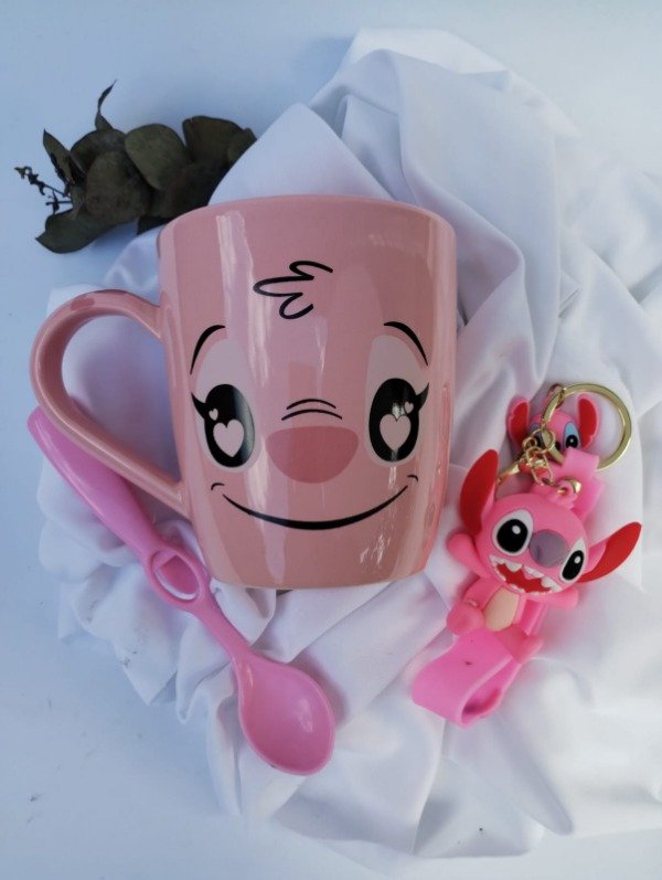 Producto - TAZA Y LLAVERO CARA DE ANGEL