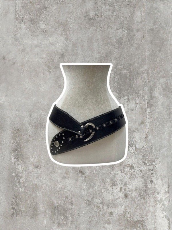 Producto - Cinturón chunky negro