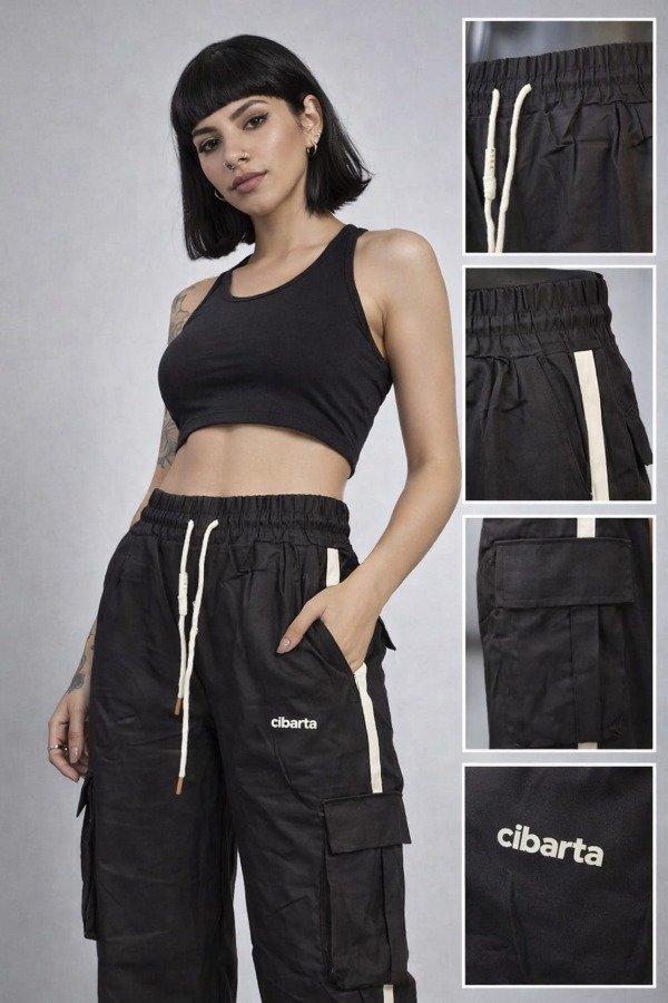 Producto - Pantalón Cibarta Cargo ATLAS negro