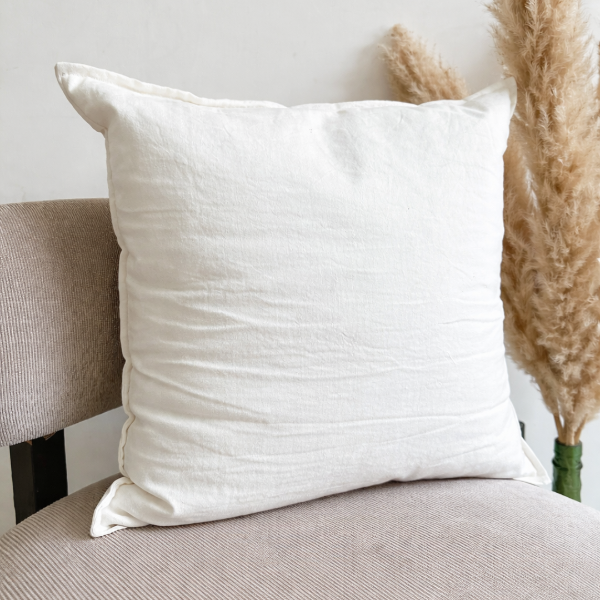 Producto - Almohadón Tusor Liso Natural - 50x50