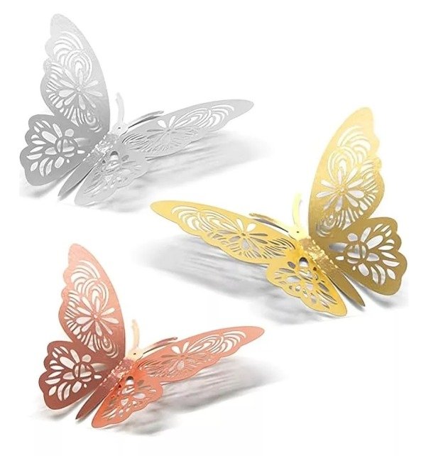 Producto - Mariposas de papel decorativas x6unids.