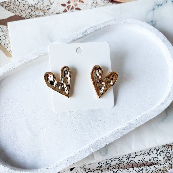 Producto - Aros Big Golden Heart