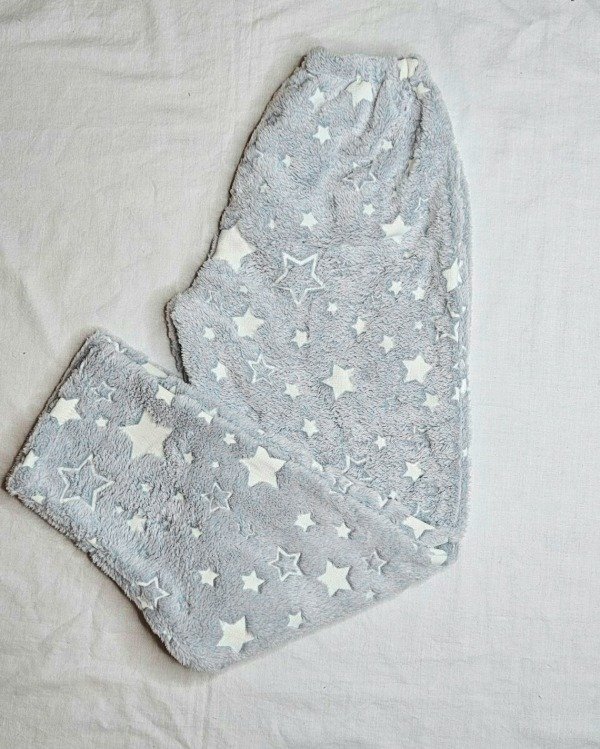 Producto - Pantalon polar luminoso - Gris claro con estrellas
