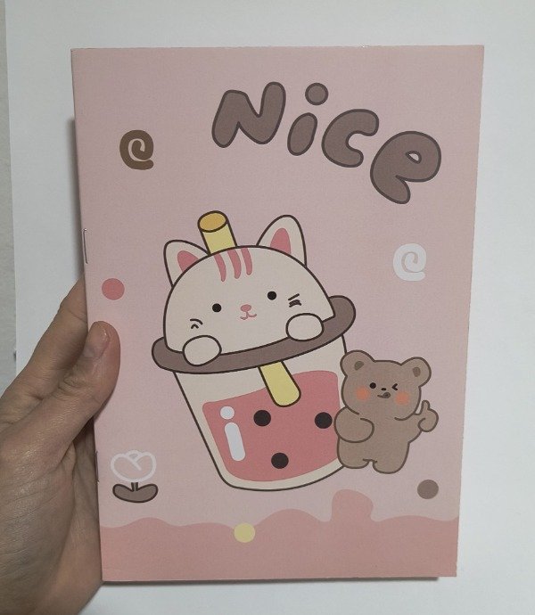 Producto - Cuaderno rosa (15 h - 14 x 20 cm)