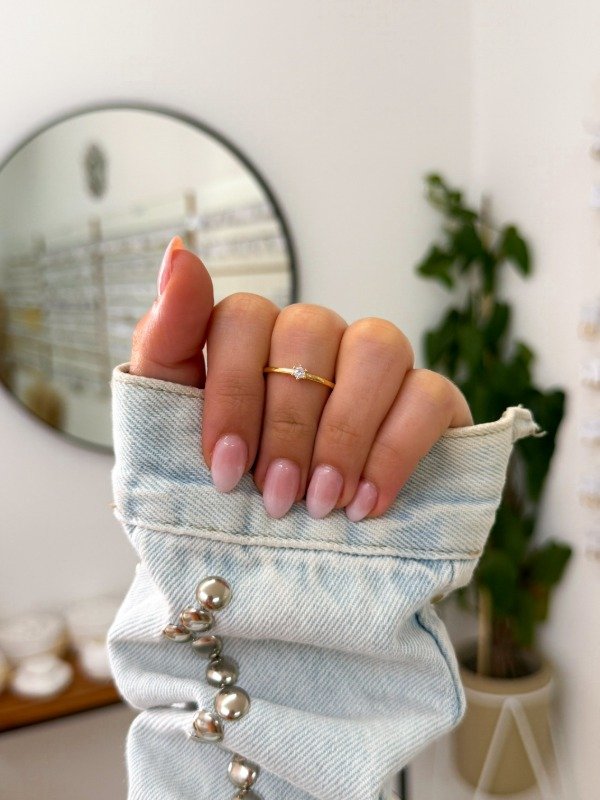 Producto - Anillo bañado en oro cúbic