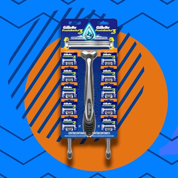 Producto - GILLETTE PRESTO 3 FILOS GRIS BULTO 12UNI  X 144