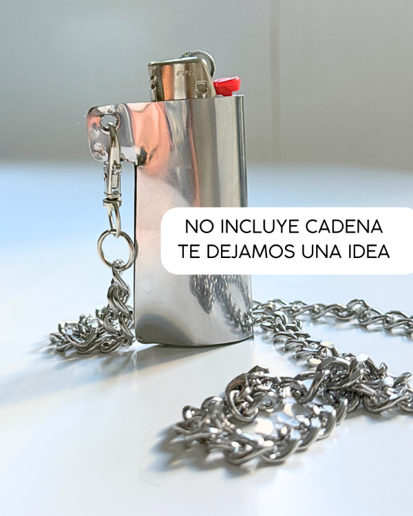 Producto - COD 125 PORTA ENCENDEDOR LISO sin la cadena