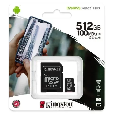 Producto - Tarjeta de Memoria Kingston Canvas Select Plus 512 gb