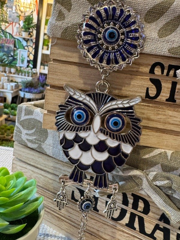 Producto - Colgante Ojo Turco Lechuza (Efectivo: 10.320)