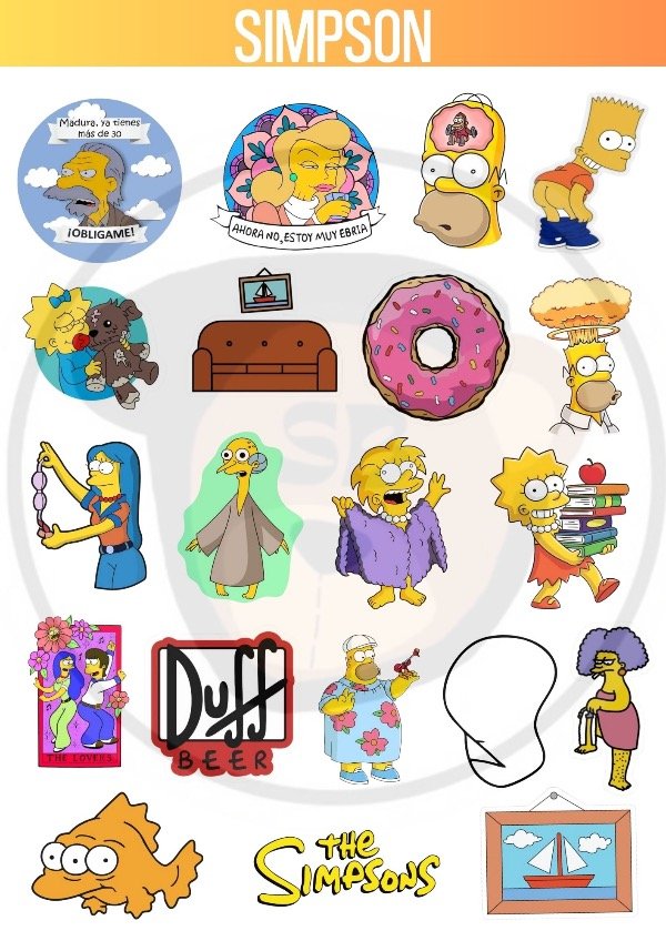 Producto - PLANCHA A4 SIMPSON