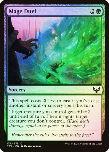 Producto - Mage Duel Foil  Strixhaven: School of Mages