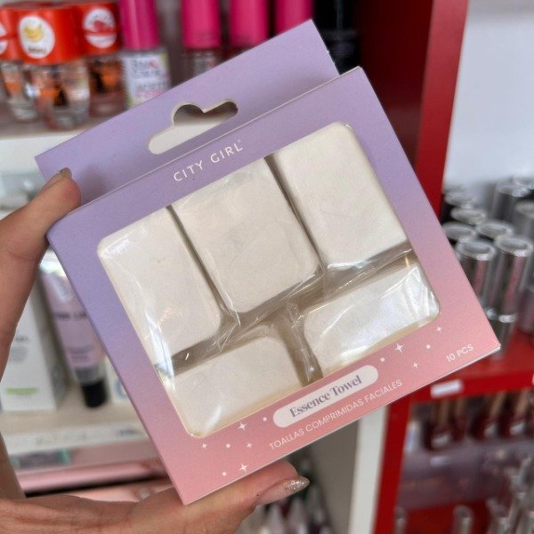 Producto - Toallas faciales comprimidas x10u City Girl