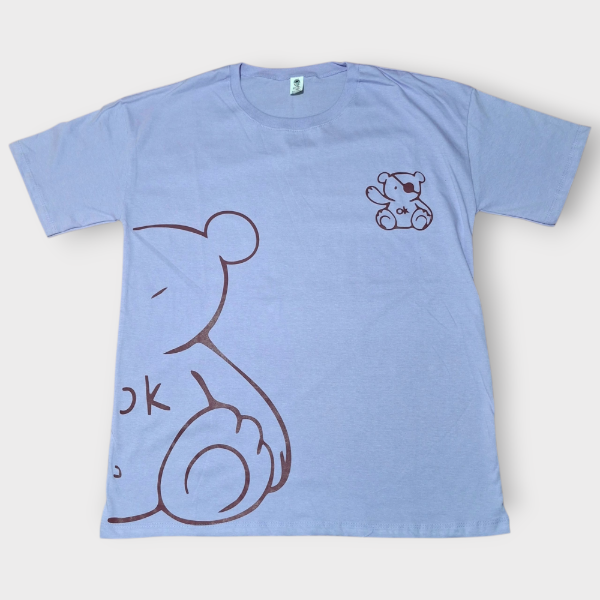 Producto - Remera Oversize Dama Lila Oso T2