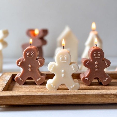 Producto - Molde muñeco de gengibre para velas o resina - 1