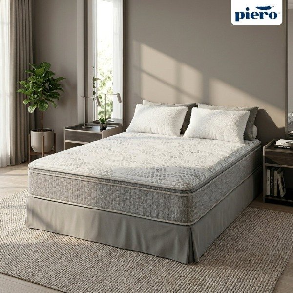 Producto - Colchón Piero Montreaux Doble Pillow Top 200x180 + 2 Almohadas de regalo - 0
