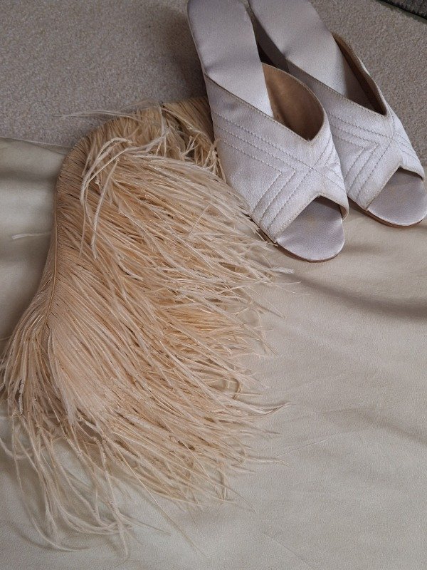 Producto - Falda Enagua antigua color vainilla T. S - 5