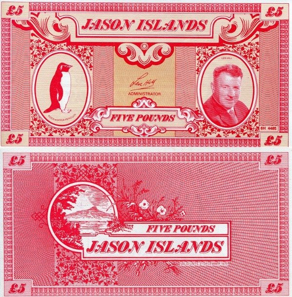 Producto - Sebaldes - 5 Libras (1978) - Jason Islands