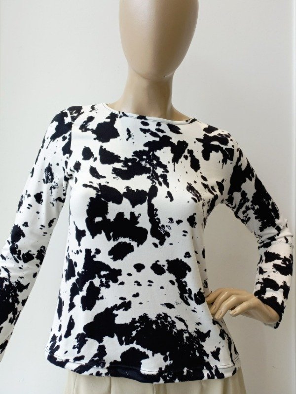 Producto - Manga Larga Cuello Guía Collareta Modal Soft "Vaca" (Art. 5682A)