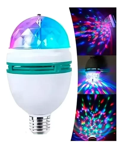 Producto - Foco Bolichero LED Giratorio Multicolor