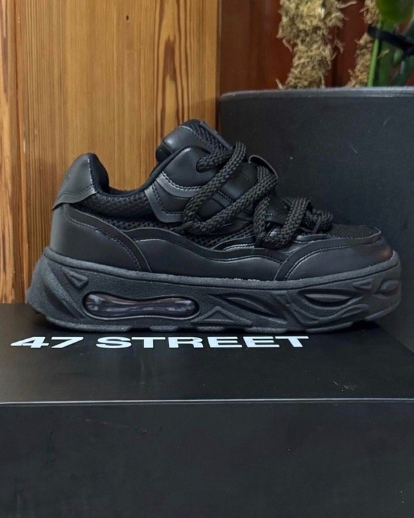 47 Street Zapatillas Negras Grandes ZAPATILLA HOMBRE 47 STREET ROCK