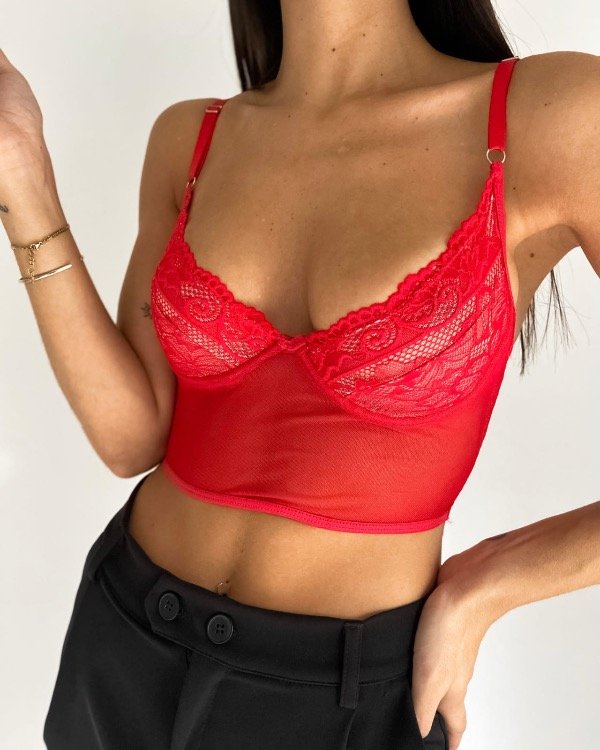 Producto - Bustier Shopia rojo