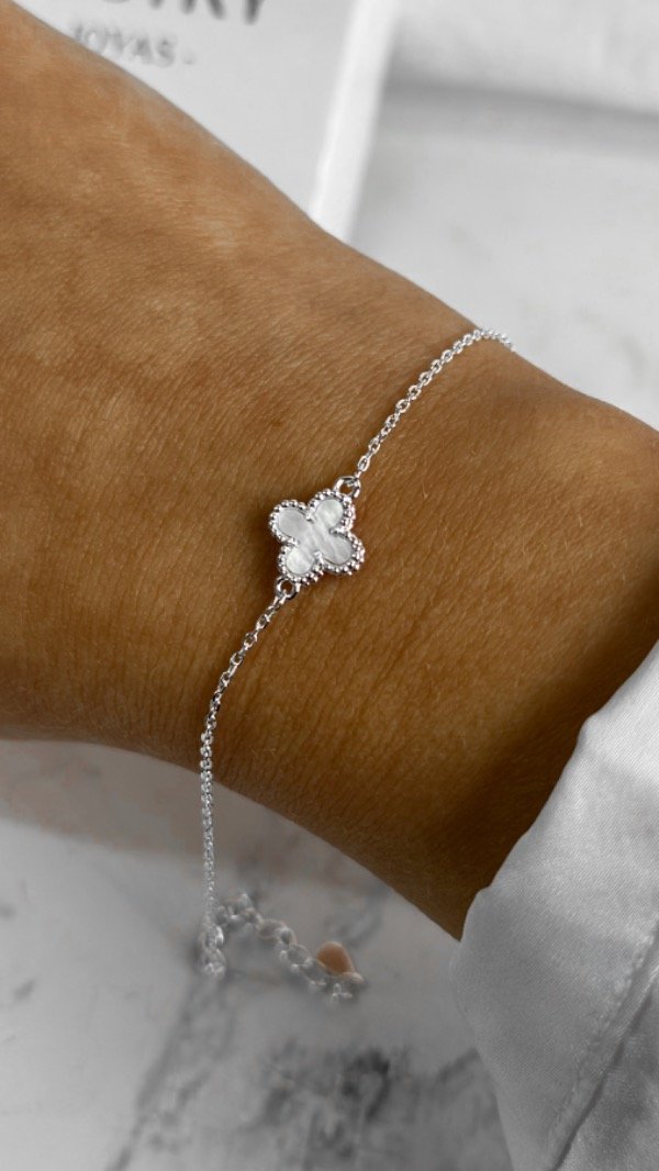 Producto - Pulsera Van Cleef White mini (regulable)
