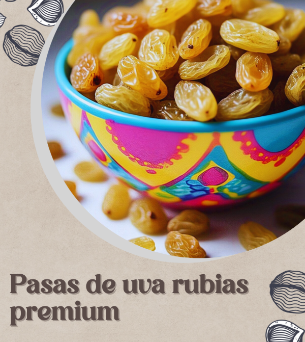 Producto - Pasas de uva rubias premium