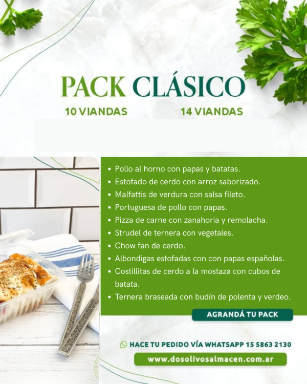 Producto - Pack Clásico x 14