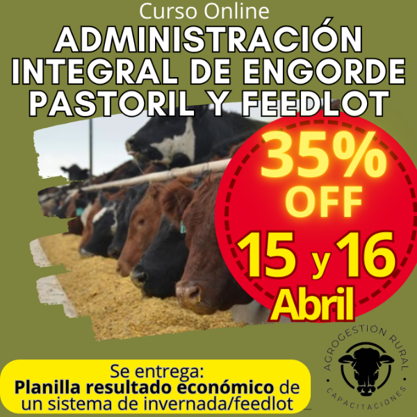 Producto - Curso Online: Administración Integral de Engorde Pastoril y Feedlot