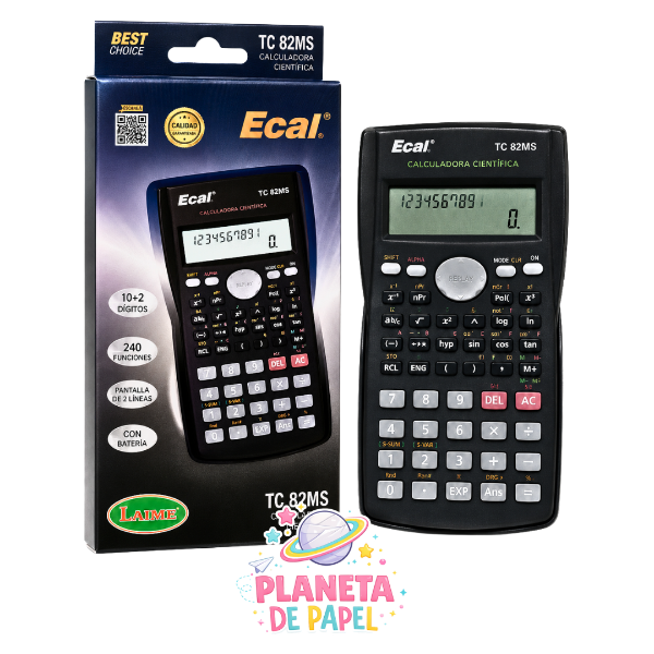 Producto - Calculadora cientifica Ecal TC82MS-S