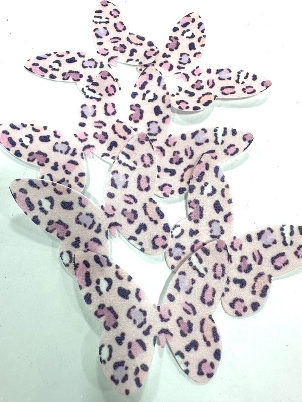 Producto - MARIPOSA LAMINA ANIMAL PRINT ROSA