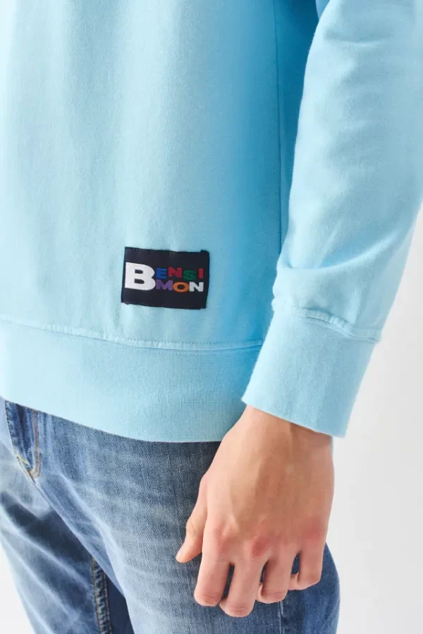 Producto - Buzo Benicio Bensimon Celeste - 2
