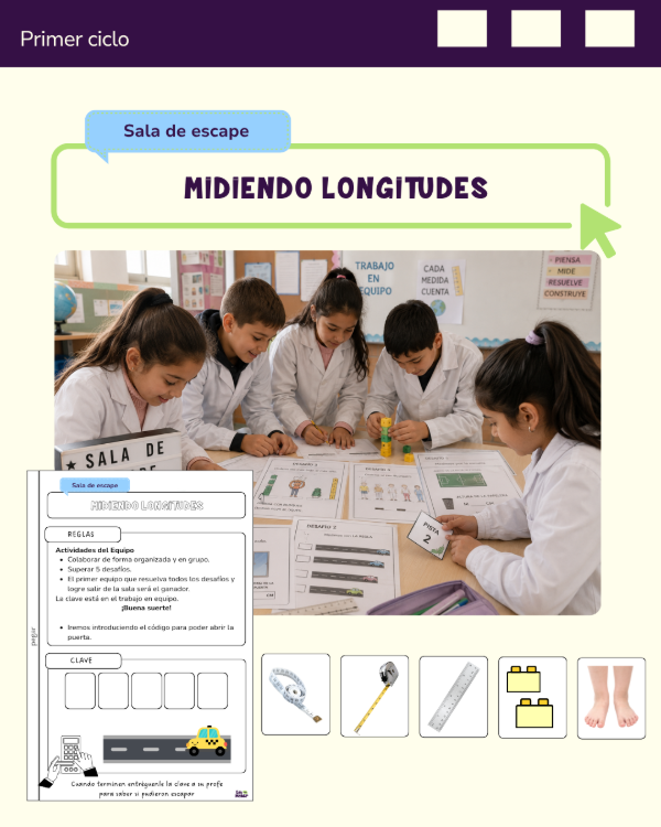 Producto - SALA DE ESCAPE: MIDIENDO LONGITUDES