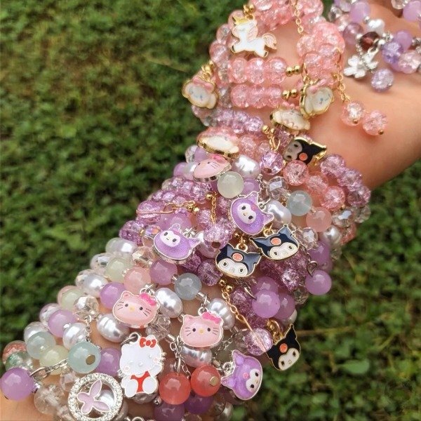 Producto - Pulsera piedras de vidrio Sanrio