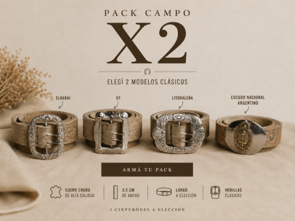 Producto - Pack Campo x2 / Elegí 2 cinturones clásicos - 0