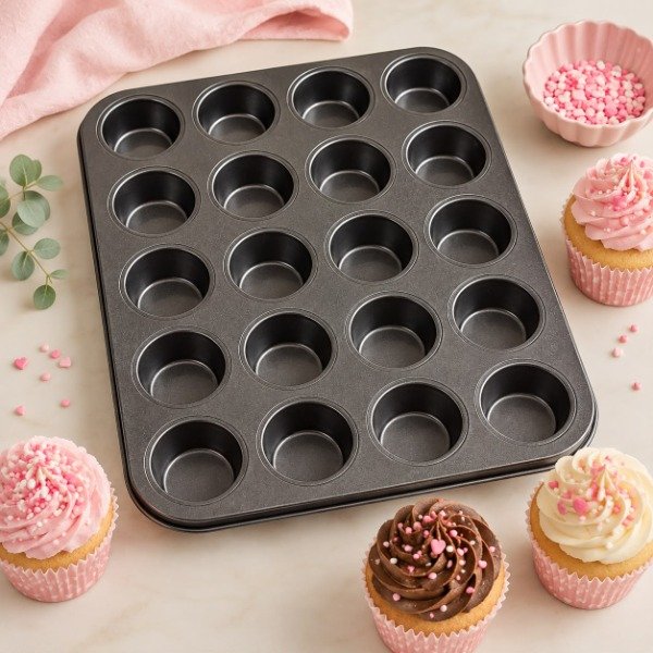 Producto - PLACA CUPCAKES MINI X24 TEFLON