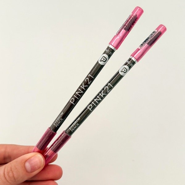 Producto - Lápiz de ojos y cejas marrón con cepillito Pink 21