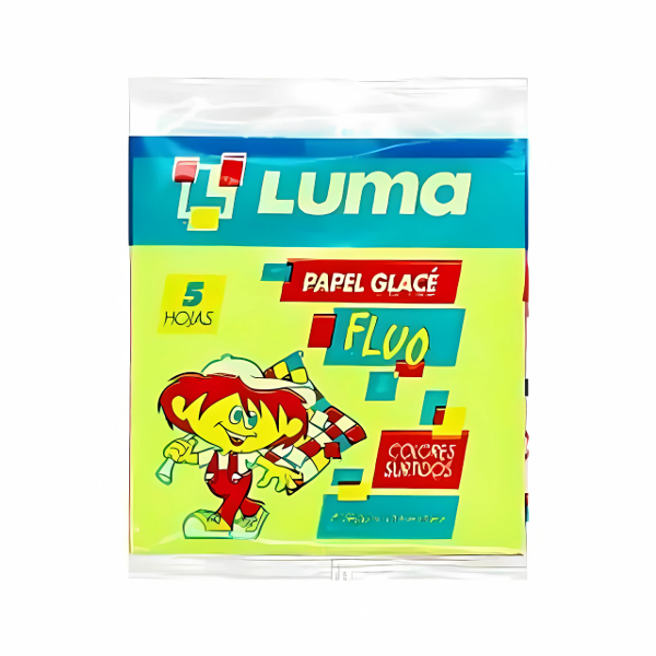 Producto - PAPEL GLACE LUMA FLUOR X 5