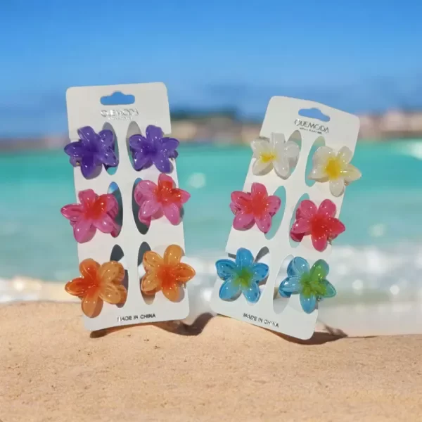 Producto - Broches flor x3 pares
