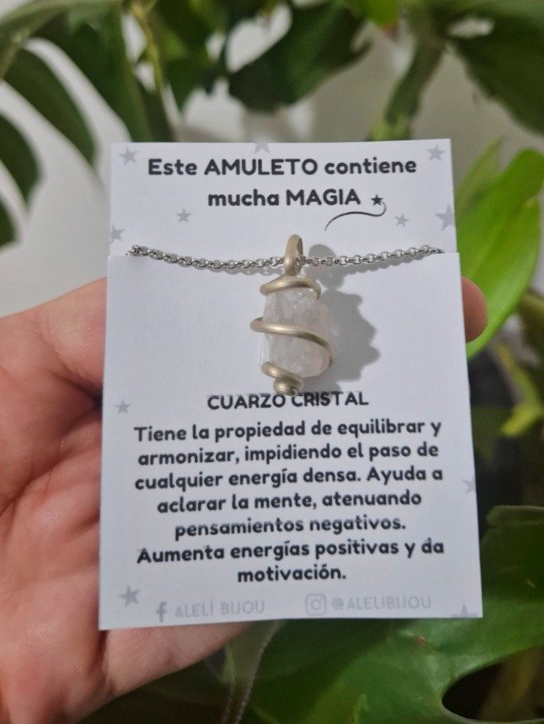 Producto - Collar Cuarzo Cristal