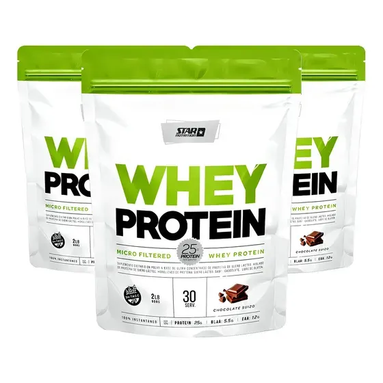 Producto - Whey Protein Doypack 2 LB x3 - Star Nutrition
