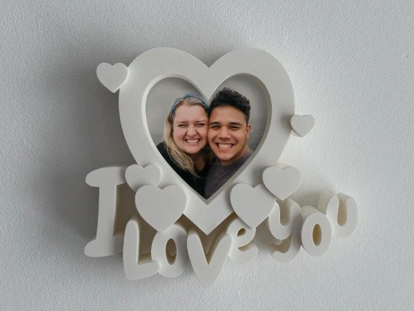 Producto - Porta Retratos I Love You Decorativo de Diseño Romántico