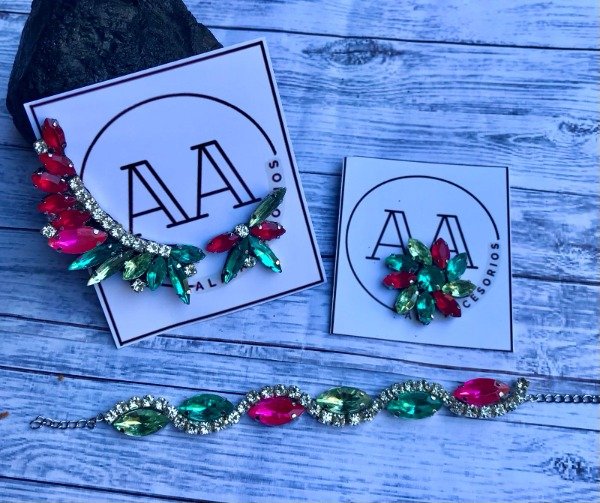 Producto - Conjunto pulsera, aro y anillo