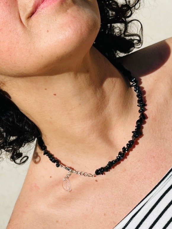 Producto - Gargantilla Amuleto Obsidiana Protección y limpieza energética. - 5