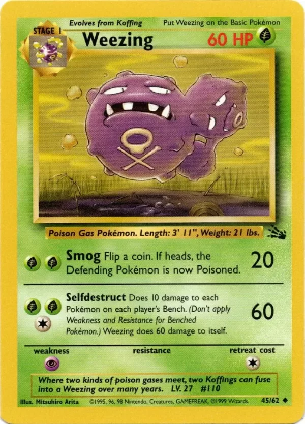 Producto - Weezing (45/62) [Fossil Unlimited]