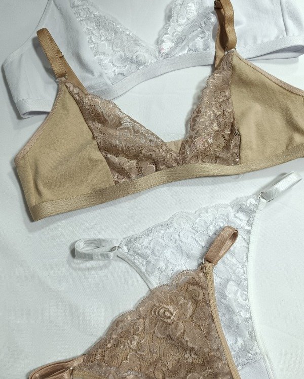 Producto - Conjunto algodón y puntilla