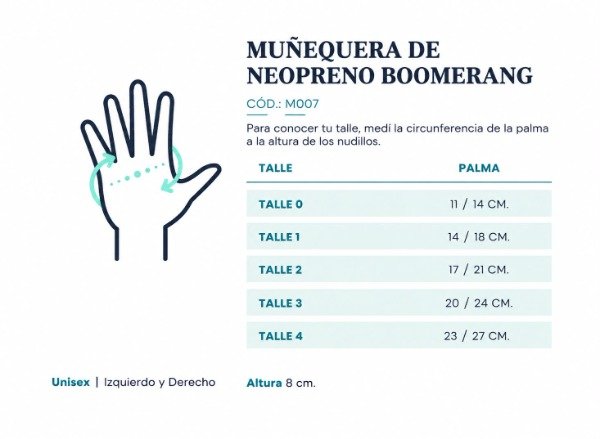 Producto - Muñequera boomerang de neoprene - 2